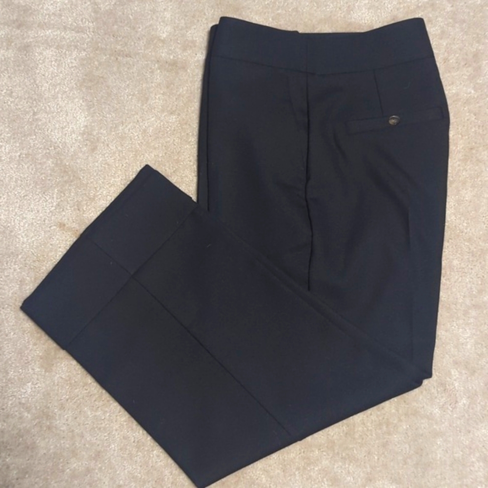 Sezane Black Cropped Wide-Leg Trousers - Picture 4 of 6